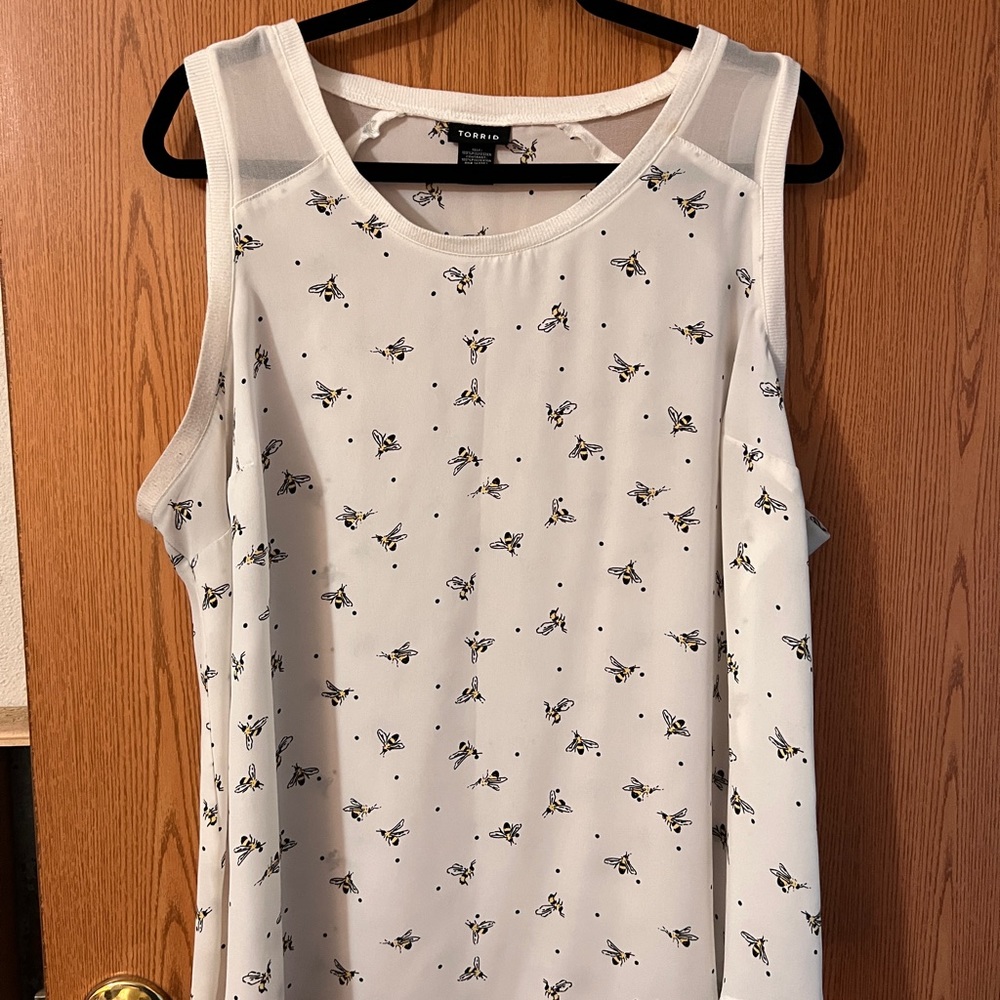 Unique Top with Cute Bumble Bees